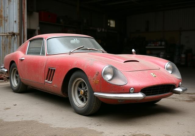 レストア前の1960年代フェラーリ