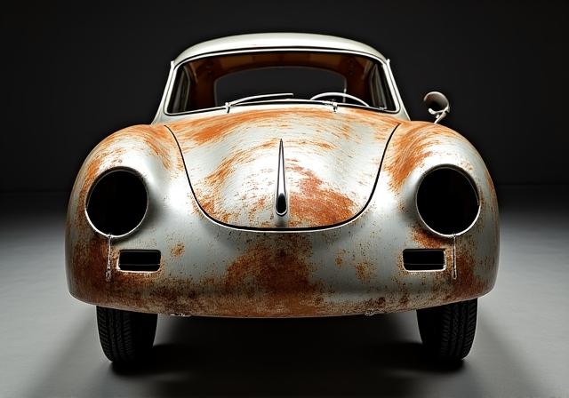 レストア前のポルシェ 356